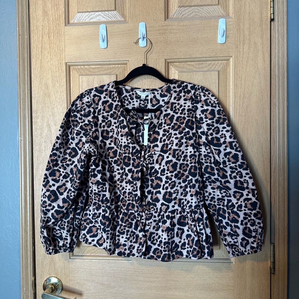 Leopard Print Women's Blouse